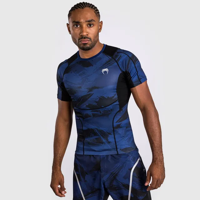 venum-electron-3-0-rashguard-kurzarm-herren-marineblau image 1