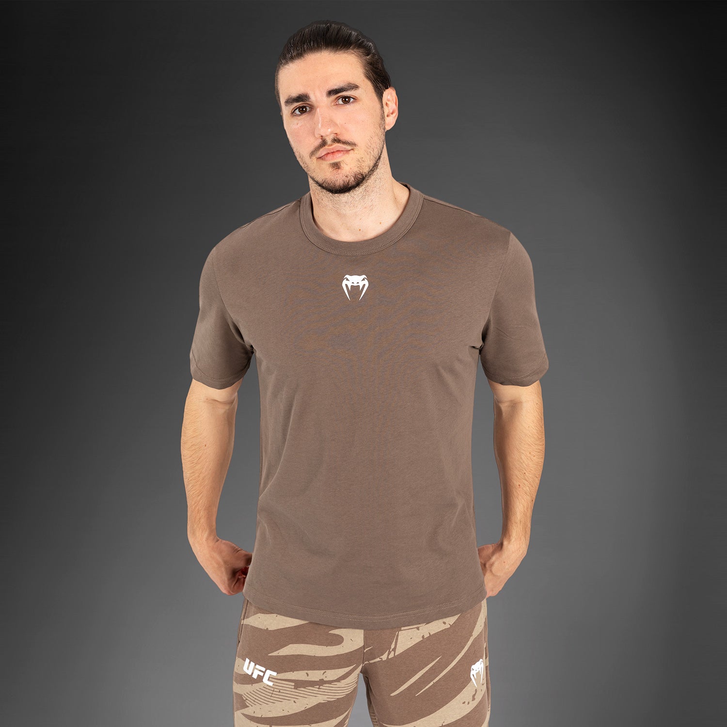 ufc-adrenaline-by-venum-fight-week-kurzarm-t-shirt-herren-bronze image 3