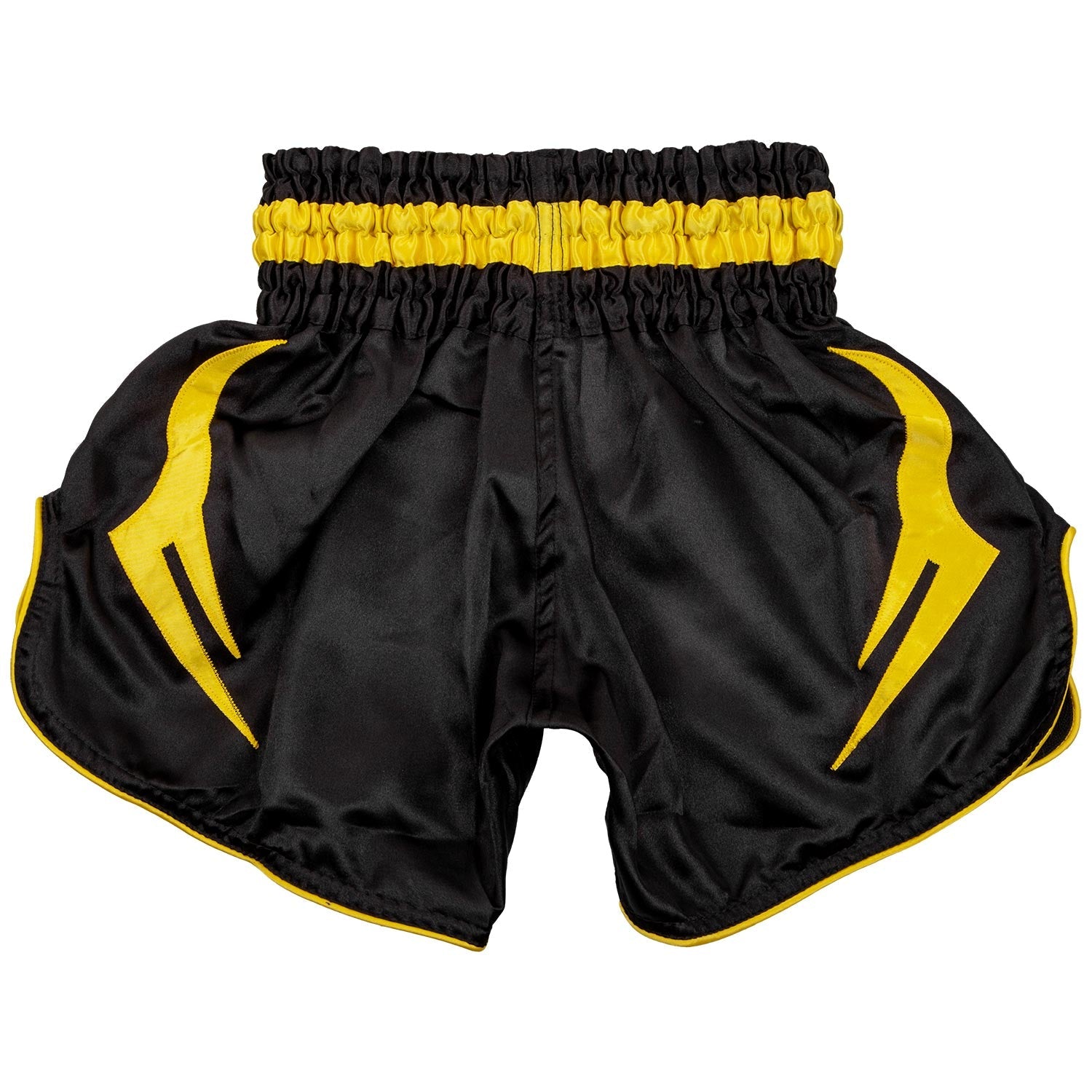 venum-bangkok-inferno-muay-thai-shorts-kinder-schwarz-gelb image 2