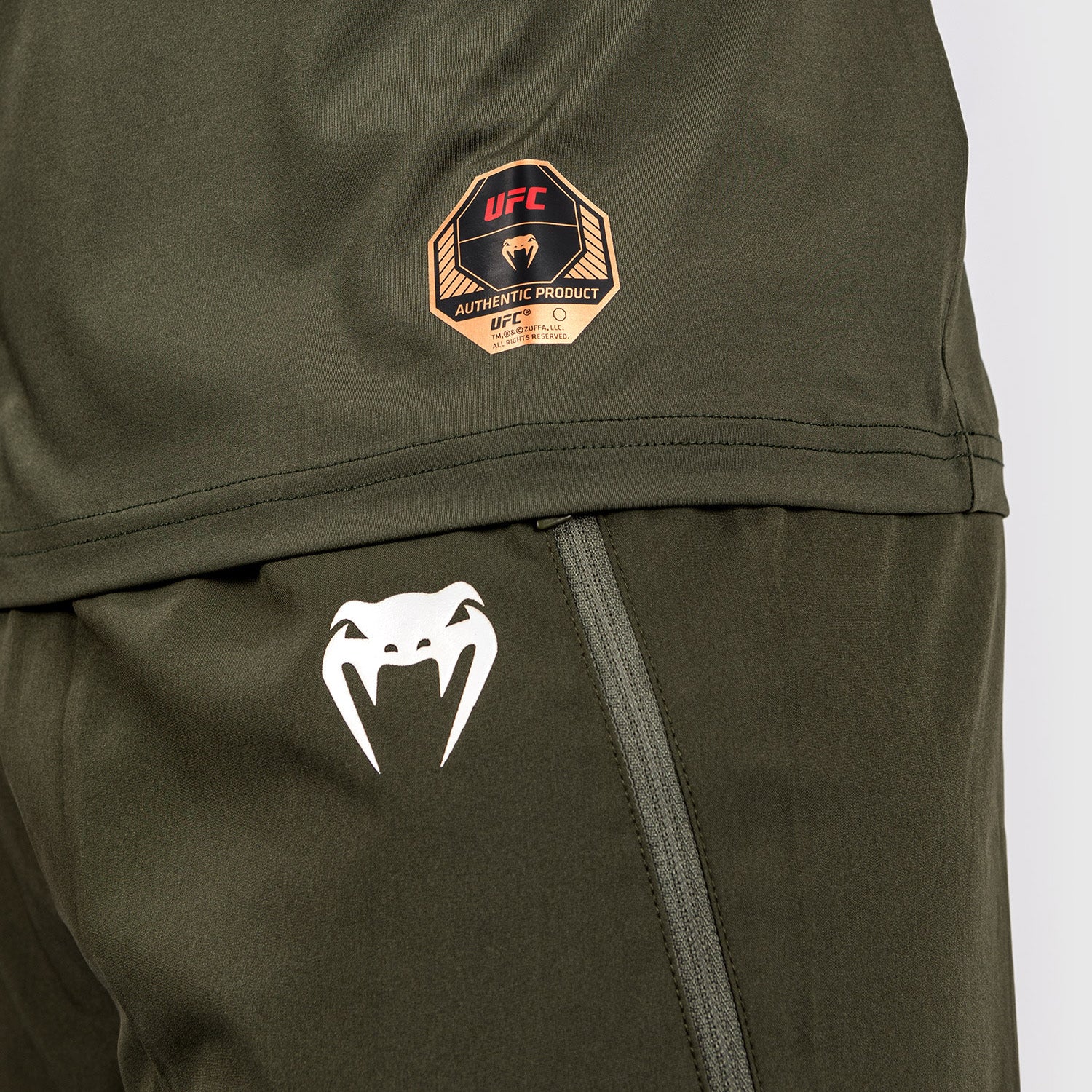 ufc-adrenaline-by-venum-fight-week-dry-tech-t-shirt-herren-khaki-bronze image 8