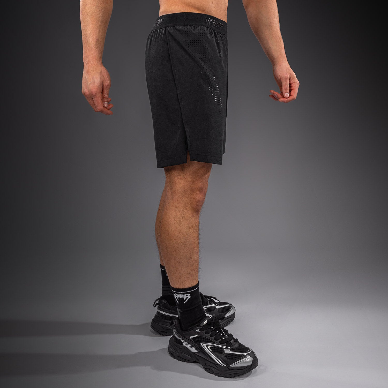 venum-lazer-hybrid-trainingsshorts-herren-schwarz-grau image 4