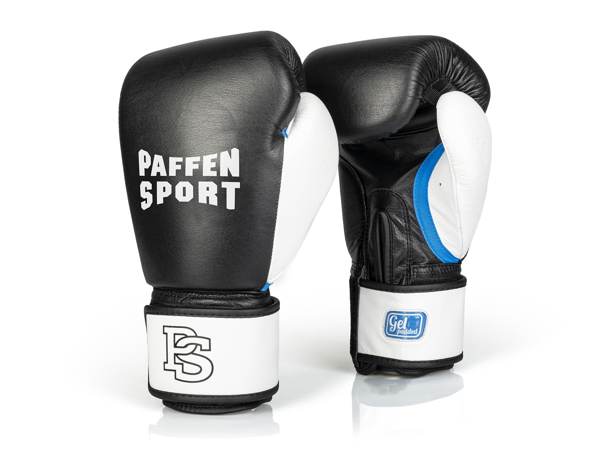 paffen-sport-gel-boxhandschuhe-training-leder-sparringshandschuhe-mit-klettversc image 1
