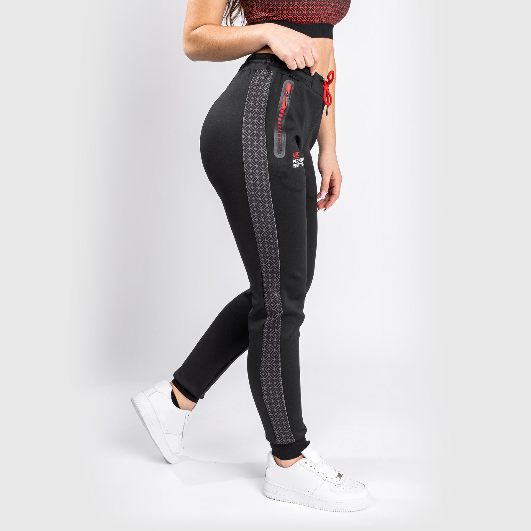 venum-ufc-performance-institute-jogginghose-damen-schwarz-rot image 6