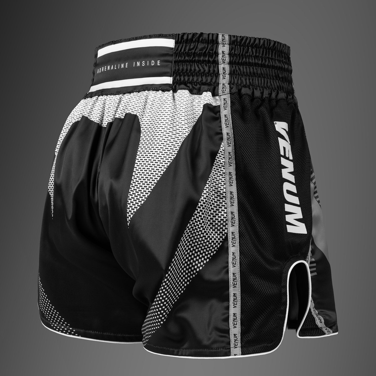 venum-adrenaline-muay-thai-shorts-schwarz-silbergrau image 3