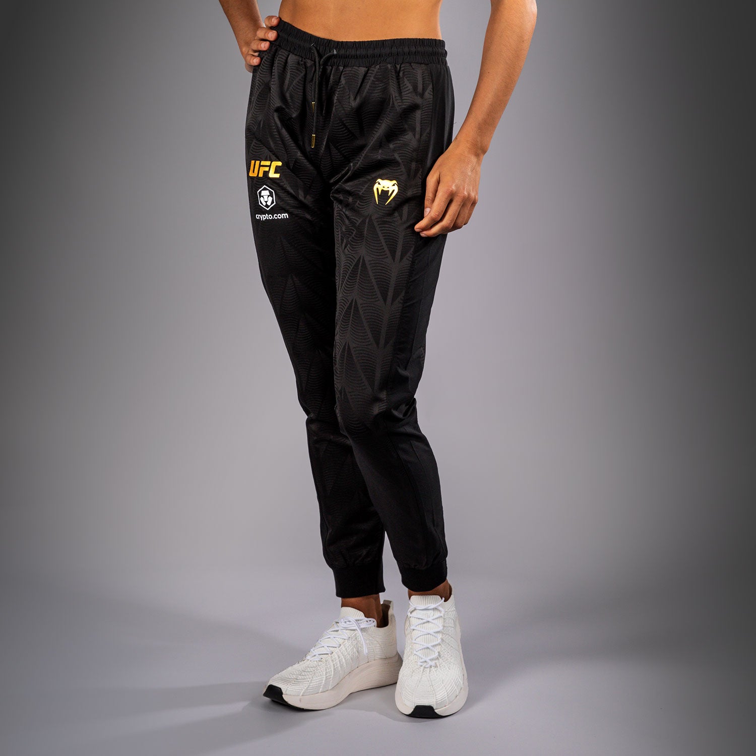 venum-ufc-zenith-authentic-fight-night-walkout-hose-damen-champion-schwarz-gold image 2