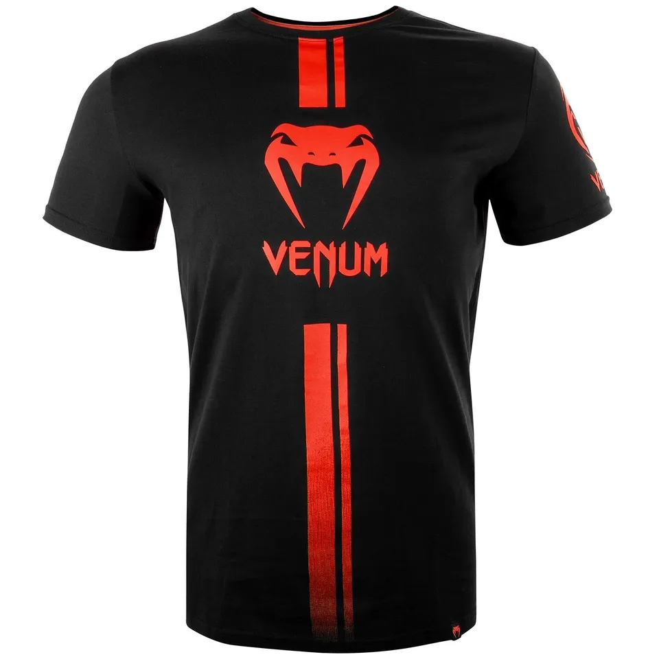 venum-logos-t-shirt-schwarz-rot image 1
