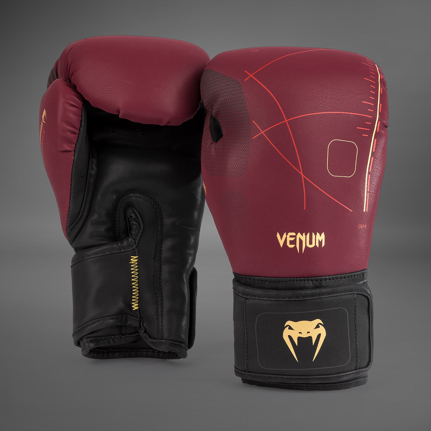 venum-tactical-xt-boxhandschuhe-schwarz-burgund-gold image 1