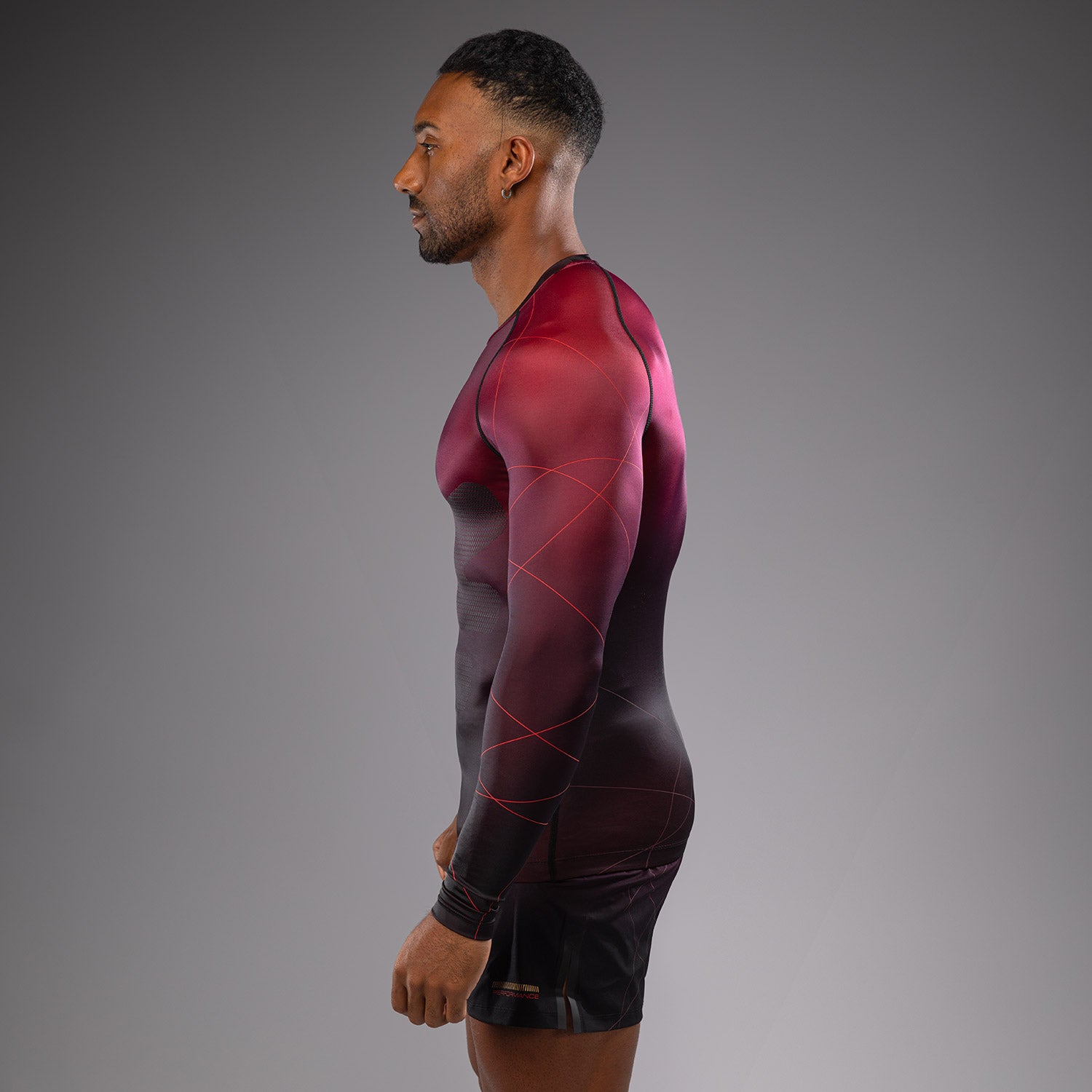 venum-tactical-xt-herren-langarm-rashguard-schwarz-burgund-gold image 2