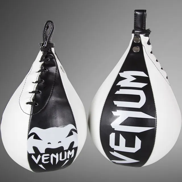 venum-speed-bag-boxbirne-skintex-leder-schwarz-ice image 1