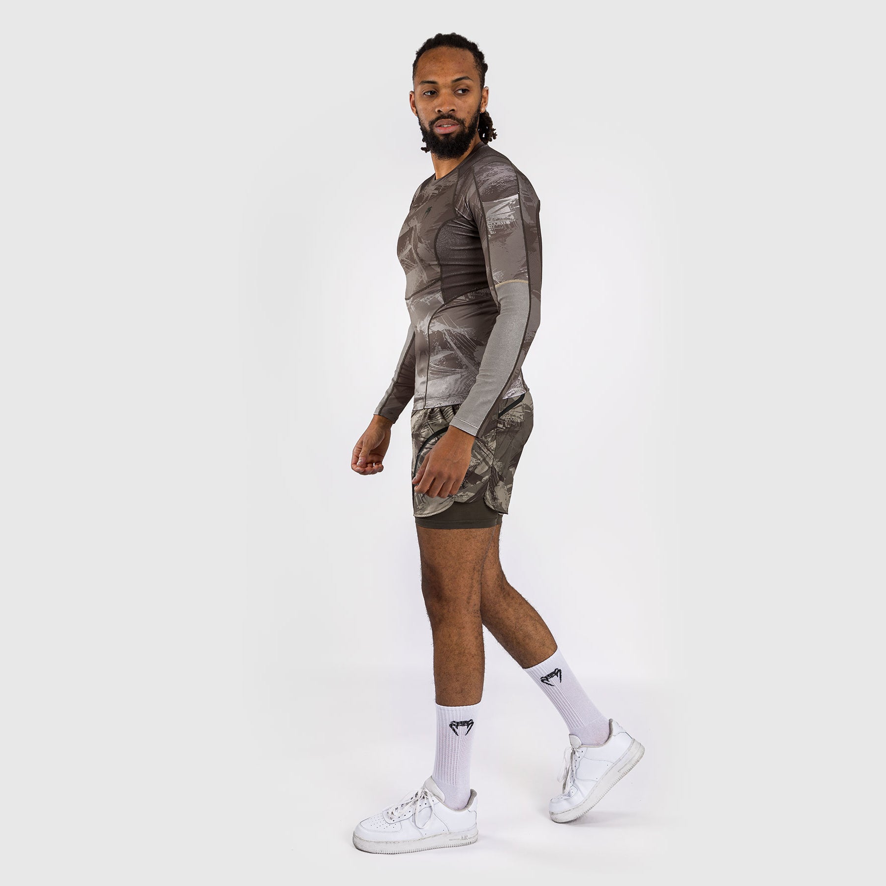 venum-electron-3-0-rashguard-langarm-herren-sand image 2