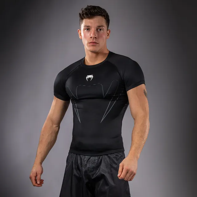 venum-edge-rashguard-kurzarm-schwarz-sand image 1