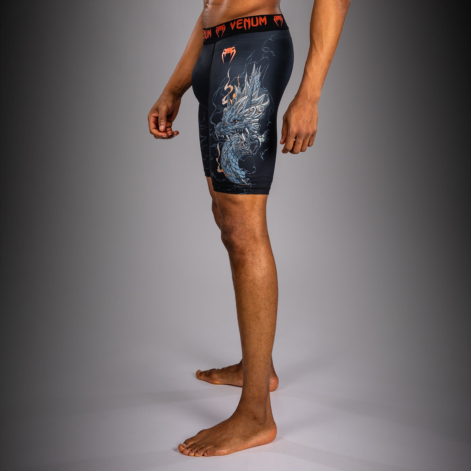 venum-thunder-dragon-kompressionsshort-schwarz-grau-kupfer image 4