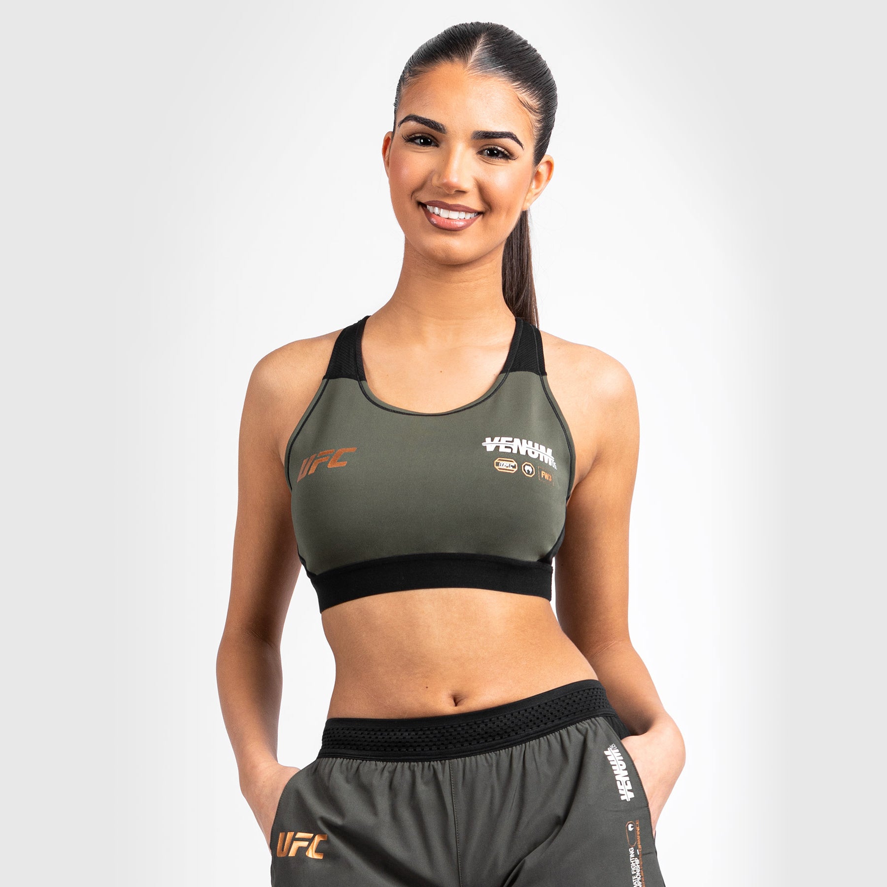 ufc-adrenaline-by-venum-fight-week-sport-bh-damen-khaki-bronze image 1