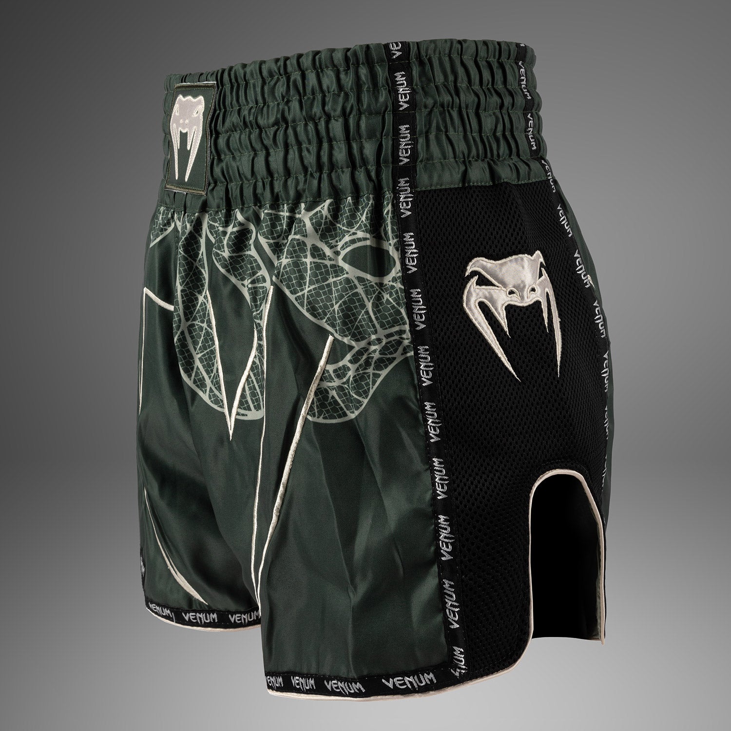 venum-serpenti-muay-thai-shorts-khaki-bronze-ivory image 2