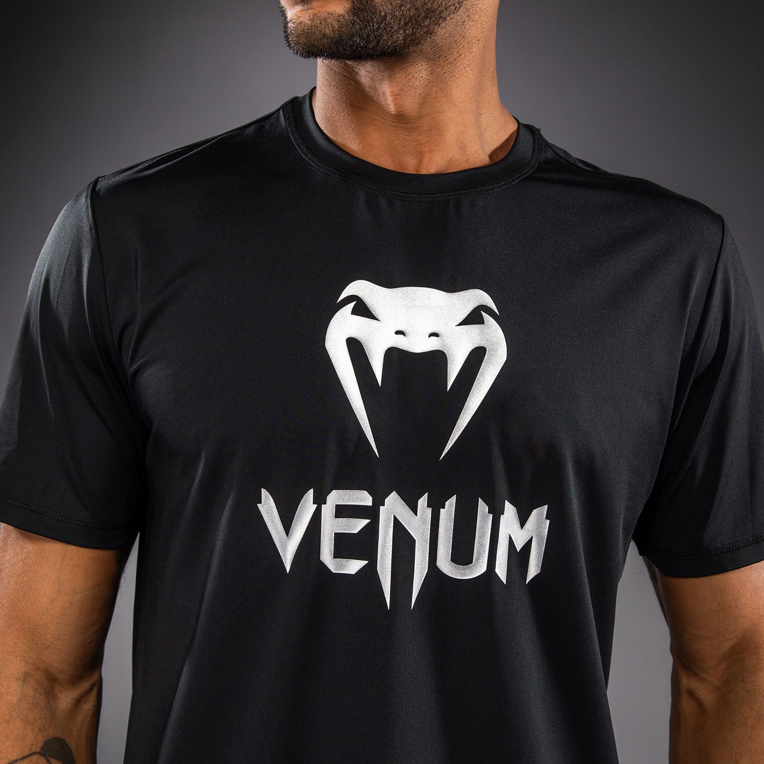 venum-classic-dry-tech-t-shirt-schwarz-silber image 4