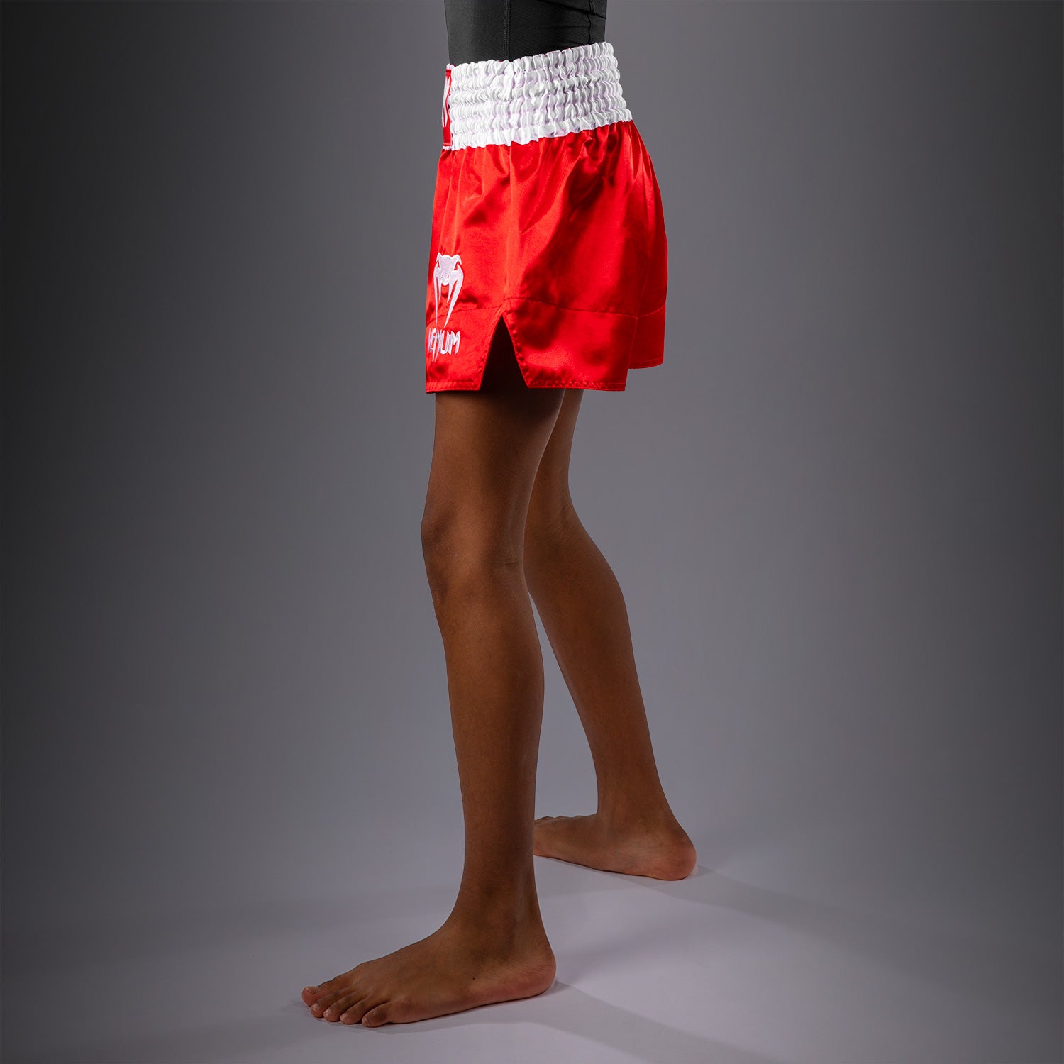 venum-classic-muay-thai-shorts-kinder-feuerrot image 3