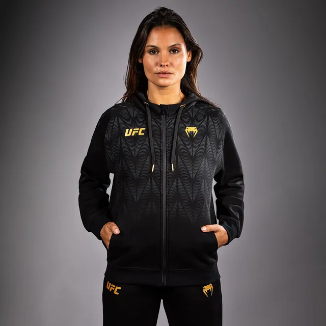ufc-zenith-by-venum-replica-zip-hoodie-damen-champion-schwarz-gold image 1