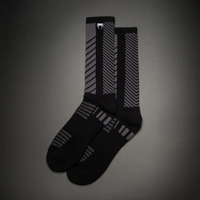 venum-vector-crew-socken-schwarz-grau image 1