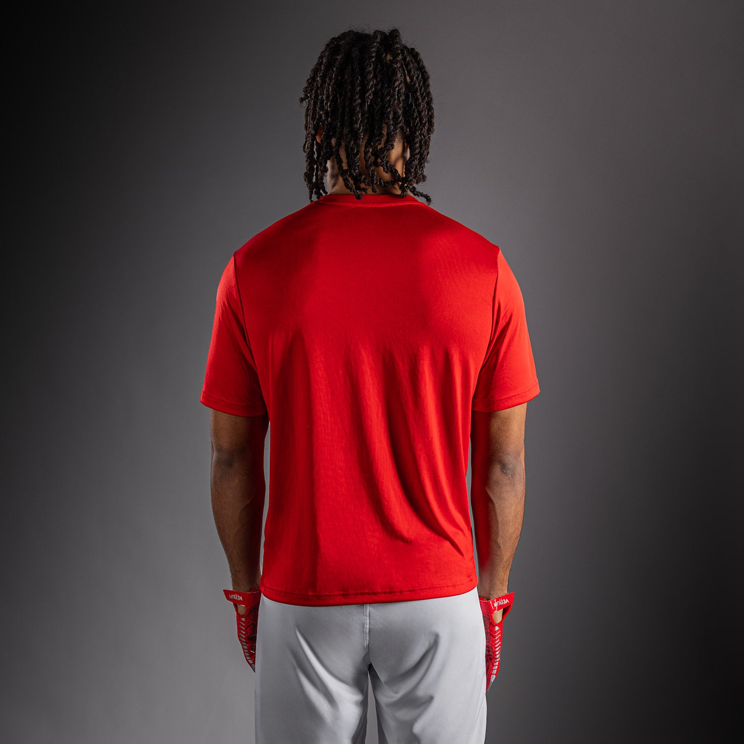 venum-lineup-performance-kurzarm-t-shirt-rot-wei-herren image 4