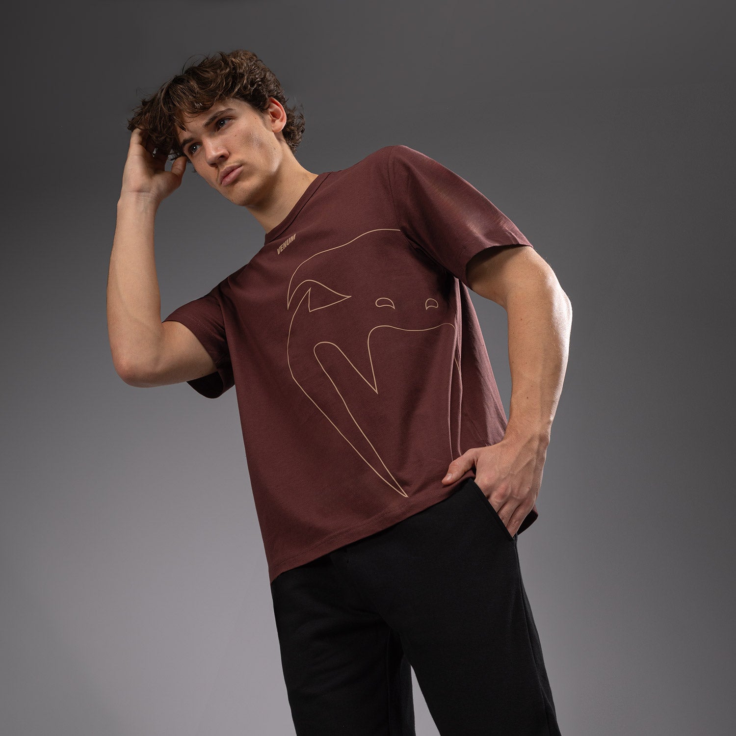 venum-giant-connect-t-shirt-schokoladenbraun image 2