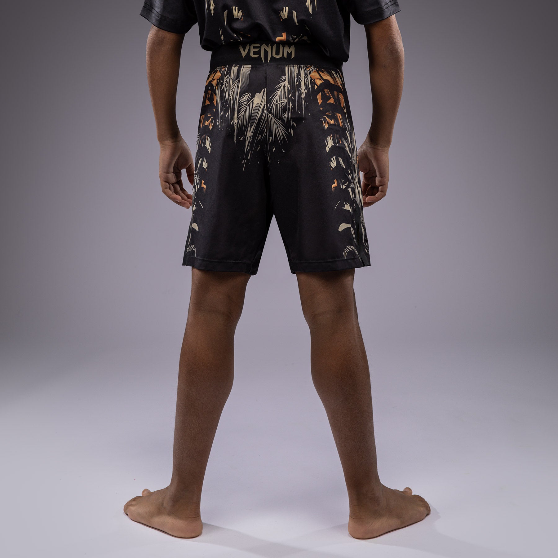 venum-tiger-kinder-kampfshorts-schwarz-neonorange image 3