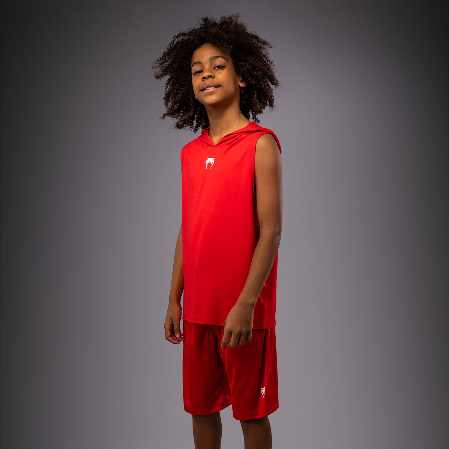 venum-elite-rmelloser-dry-tech-kapuzenpullover-f-r-kinder-rot image 3