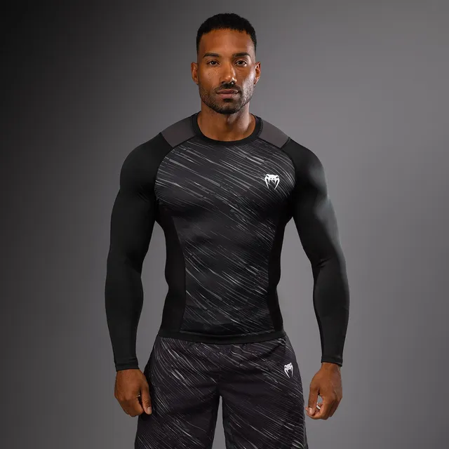 venum-rapid-langarm-rashguard-schwarz-sturmgrau image 1