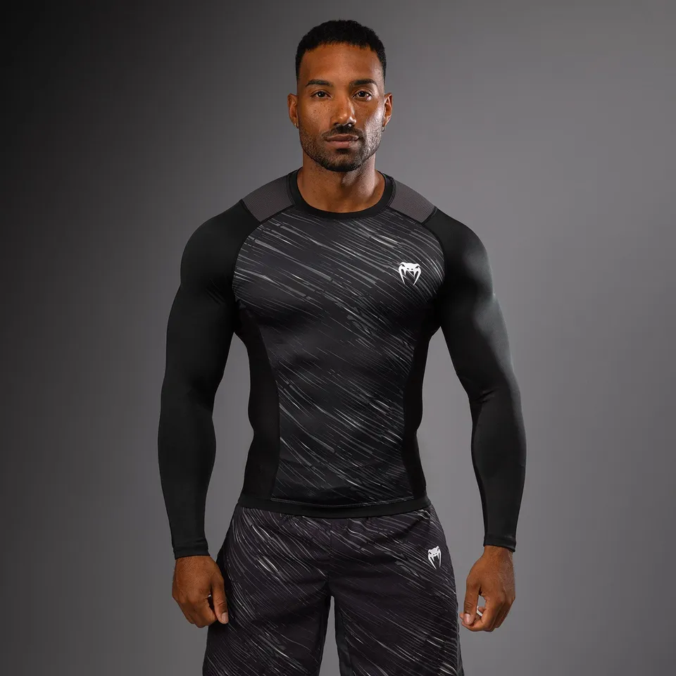 venum-rapid-langarm-rashguard-schwarz-sturmgrau image 1