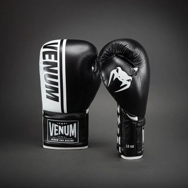 venum-shield-pro-boxhandschuhe-schn-rung-schwarz-wei image 1