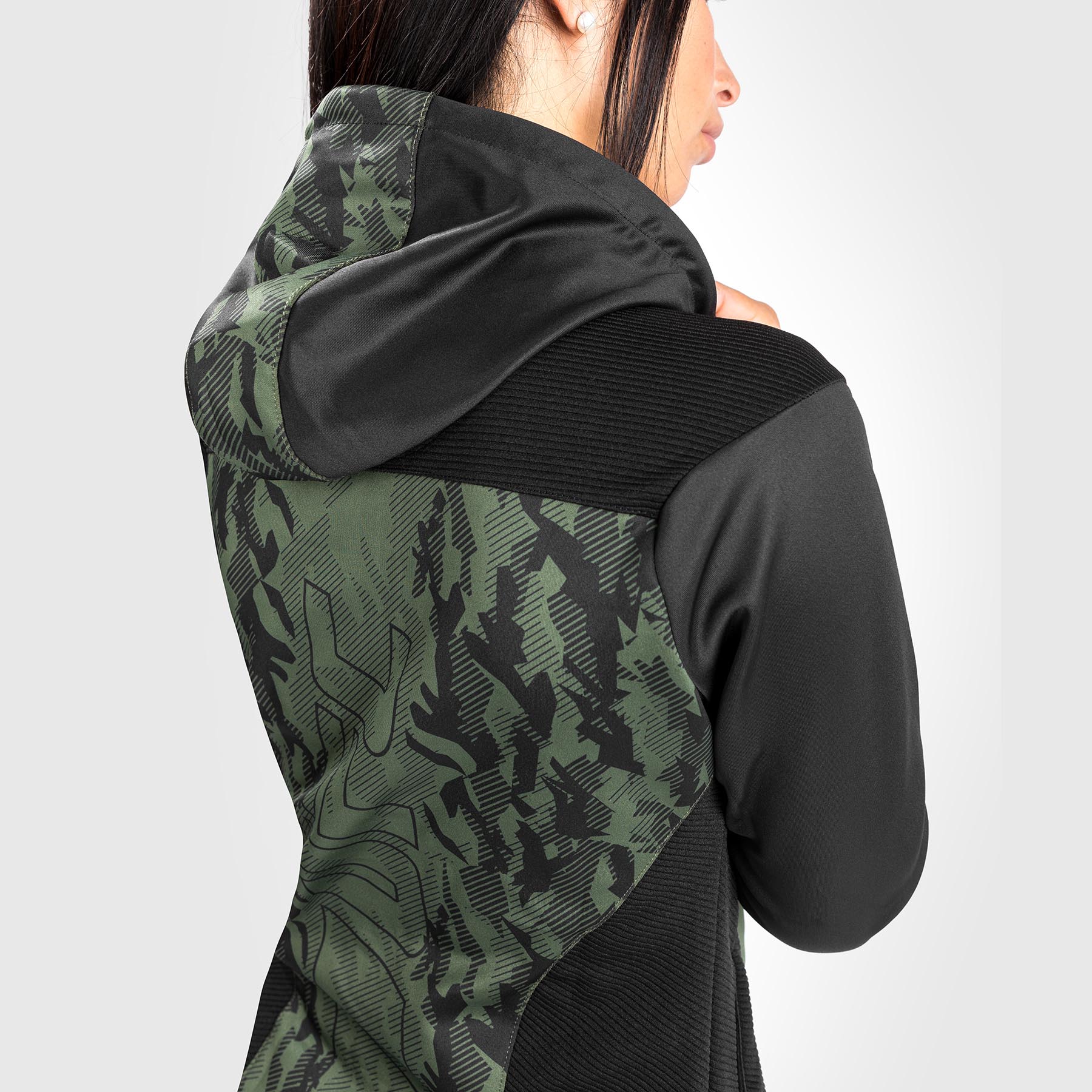 ufc-venum-authentic-fight-week-damen-hoodie-mit-rei-verschluss-khaki image 8