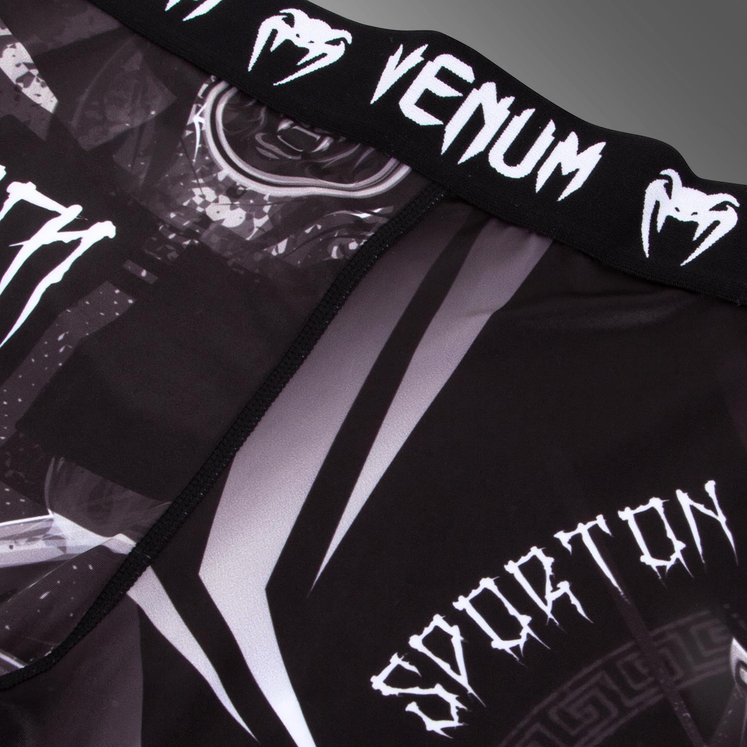 venum-gladiator-3-0-kompressionshose-schwarz-wei image 7
