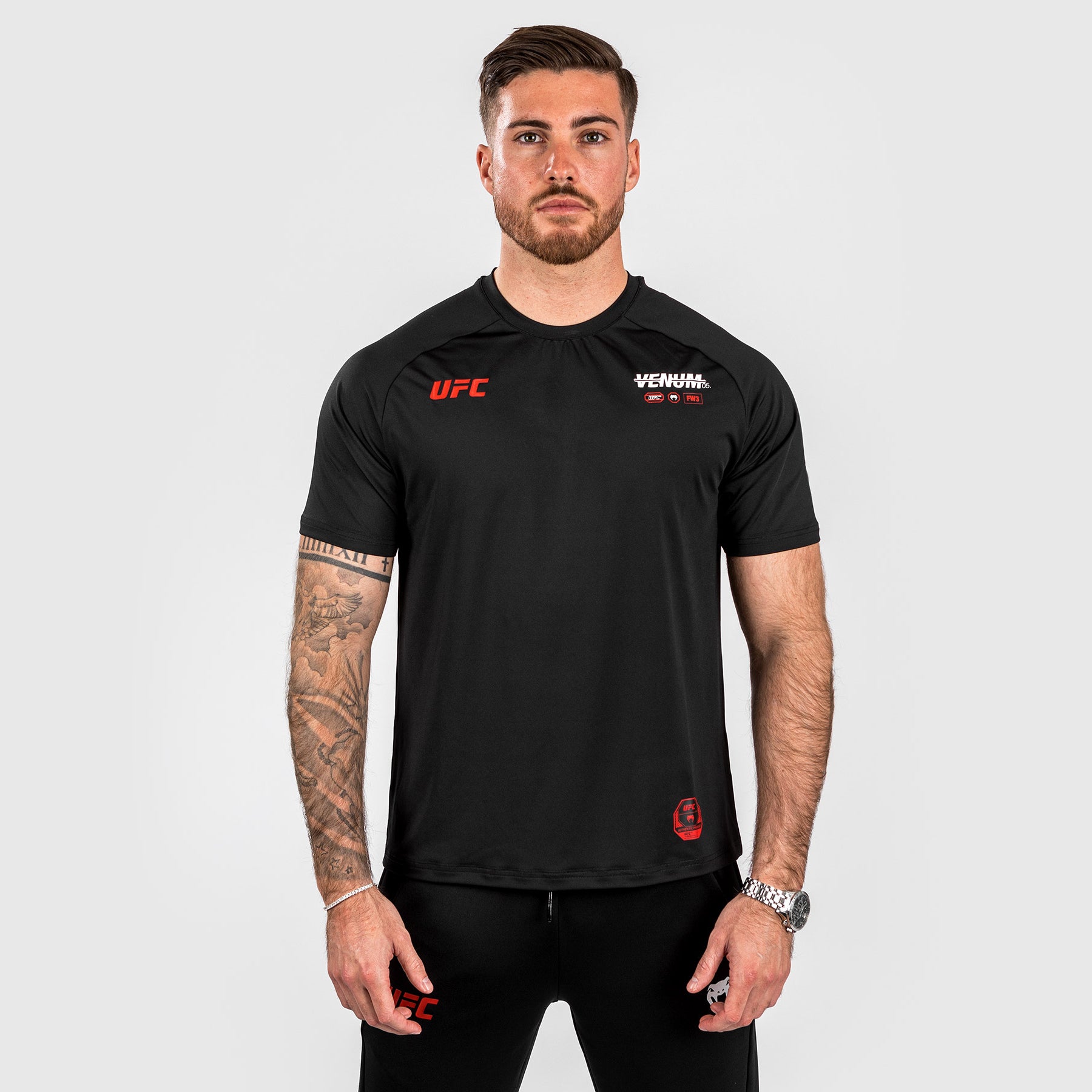 ufc-adrenaline-by-venum-fight-week-dry-tech-t-shirt-herren-schwarz image 1