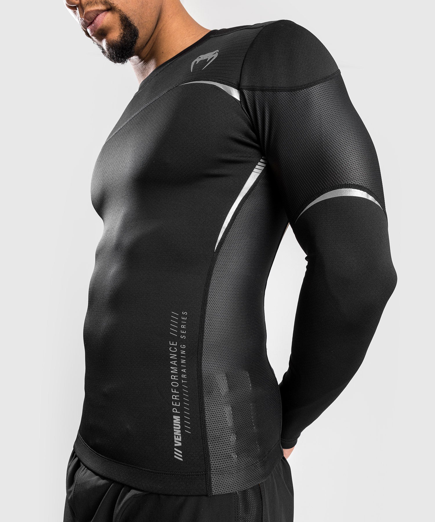 venum-tempest-2-0-kompressionsshirt-langarm-schwarz-grau image 5
