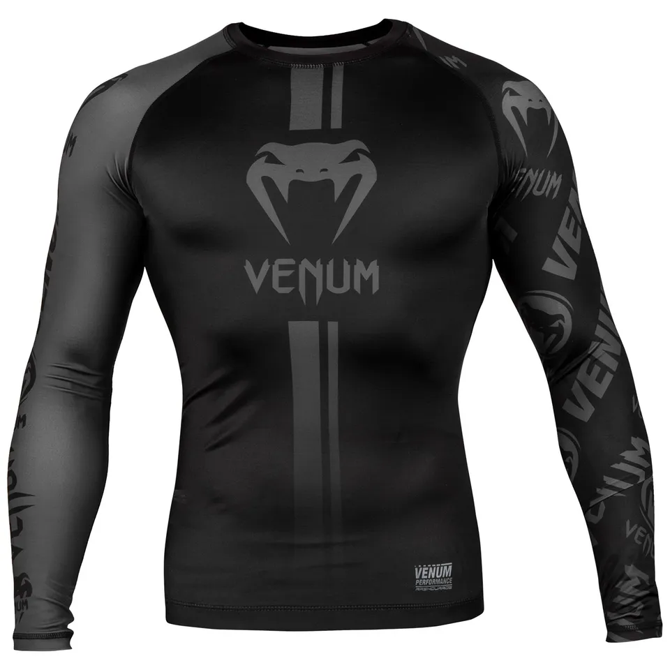 venum-logos-langarm-rashguard-schwarz-schwarz image 1