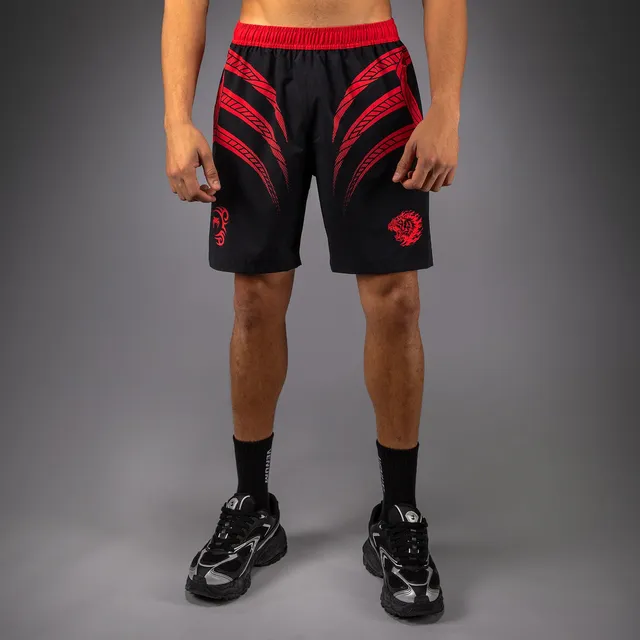 venum-x-mike-tyson-tiger-trainingsshorts-tiefschwarz-intensivrot image 1
