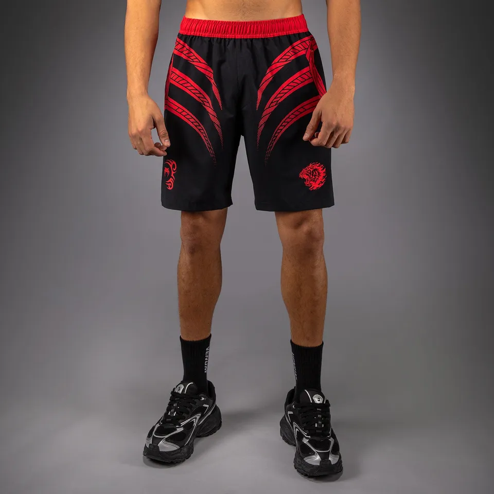venum-x-mike-tyson-tiger-trainingsshorts-tiefschwarz-intensivrot image 1