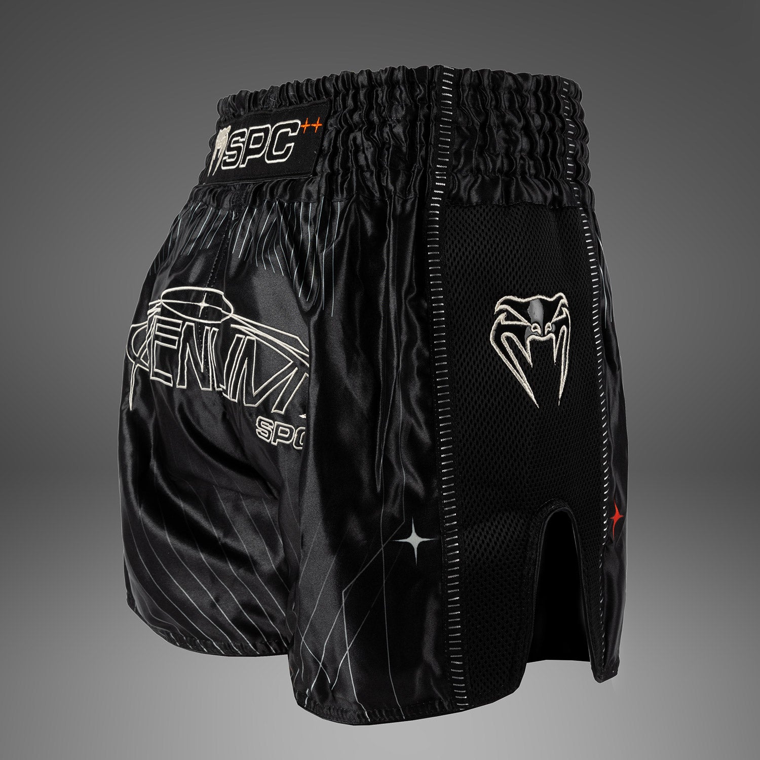 venum-eclipse-muay-thai-shorts-schwarz-ivory image 2