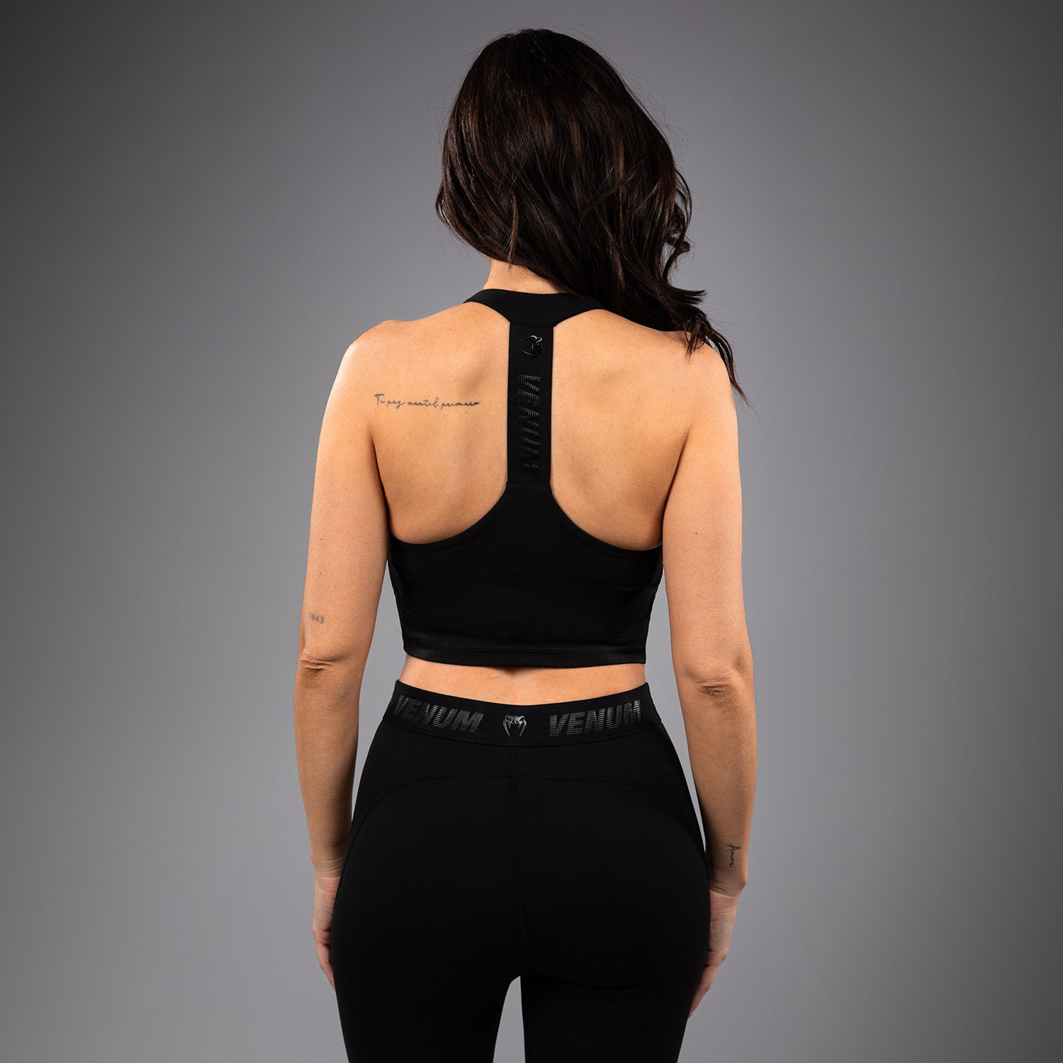 venum-elevate-langer-sport-bh-damen-schwarz image 3