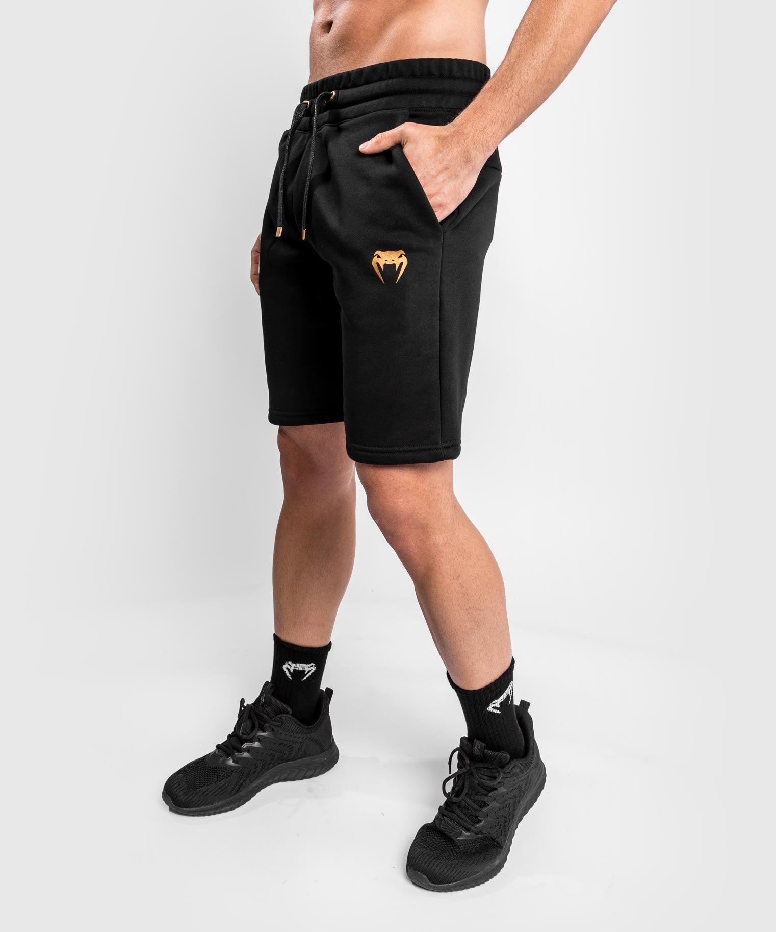venum-classic-baumwollshorts-schwarz-bronze image 5