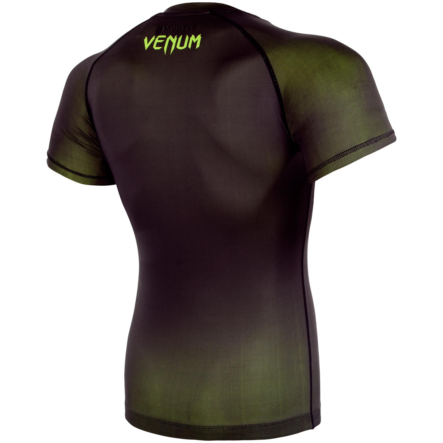 venum-contender-3-0-kompression-t-shirt-kurzarm-schwarz-neongelb image 3