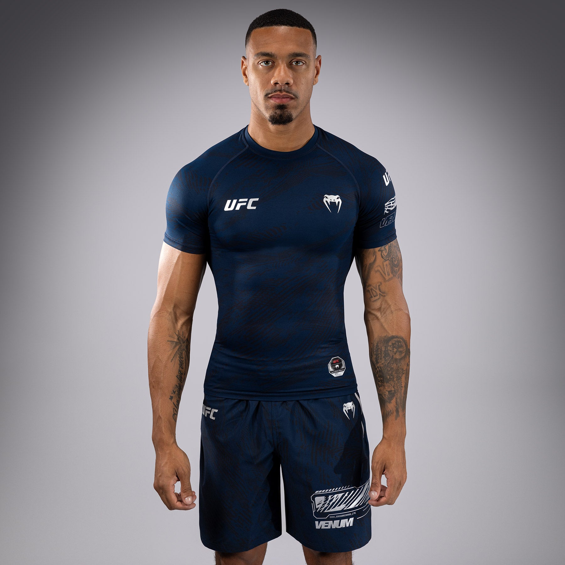 ufc-fusion-by-venum-fight-week-performance-rashguard-herren-kurzarm-ozeanblau image 1