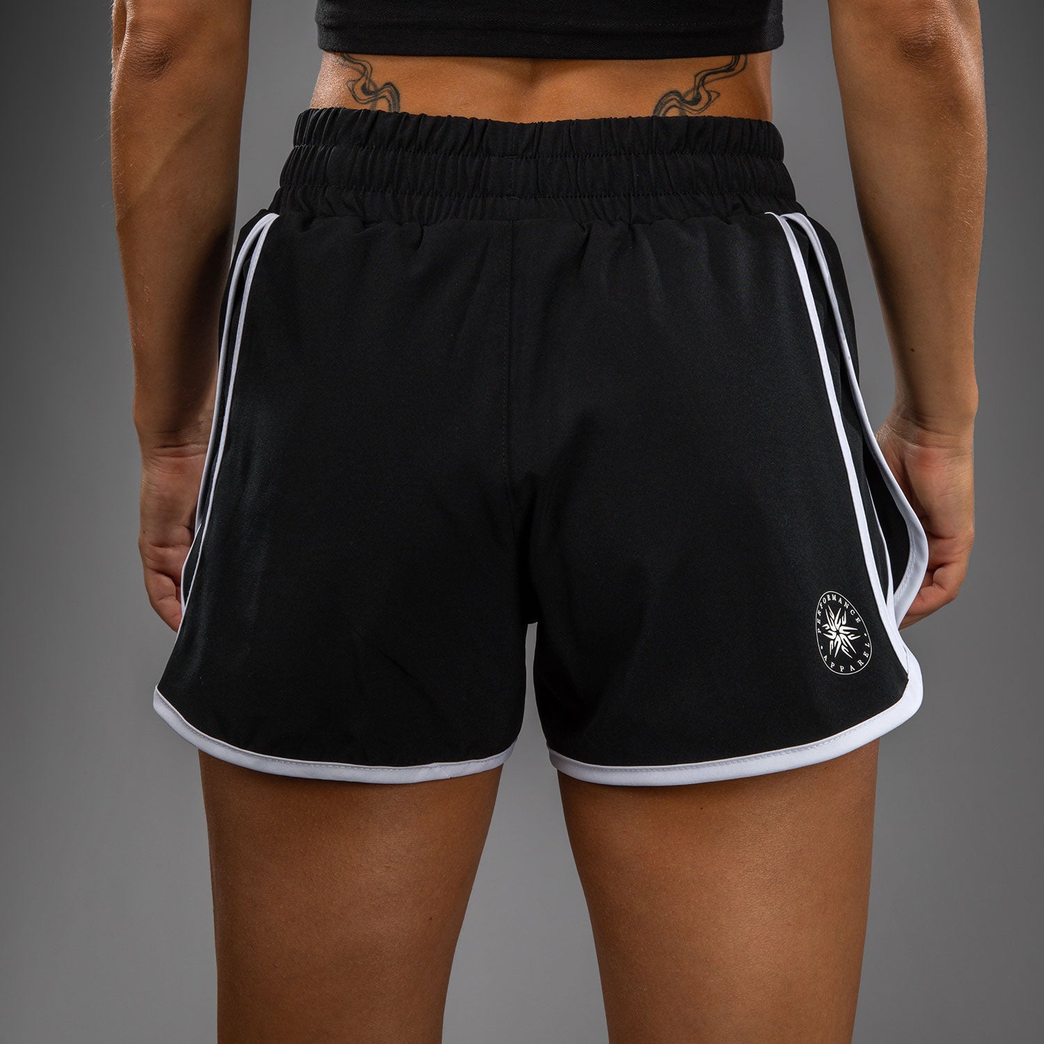 venum-twilight-damen-trainingsshorts-2-in-1-schwarz-wei image 6