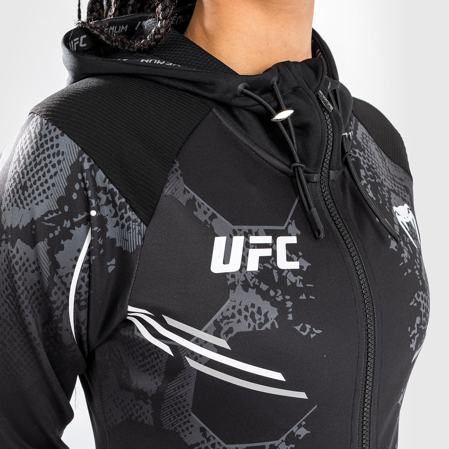 venum-ufc-adrenaline-authentic-fight-night-frauen-walkout-hoodie-schwarz image 8