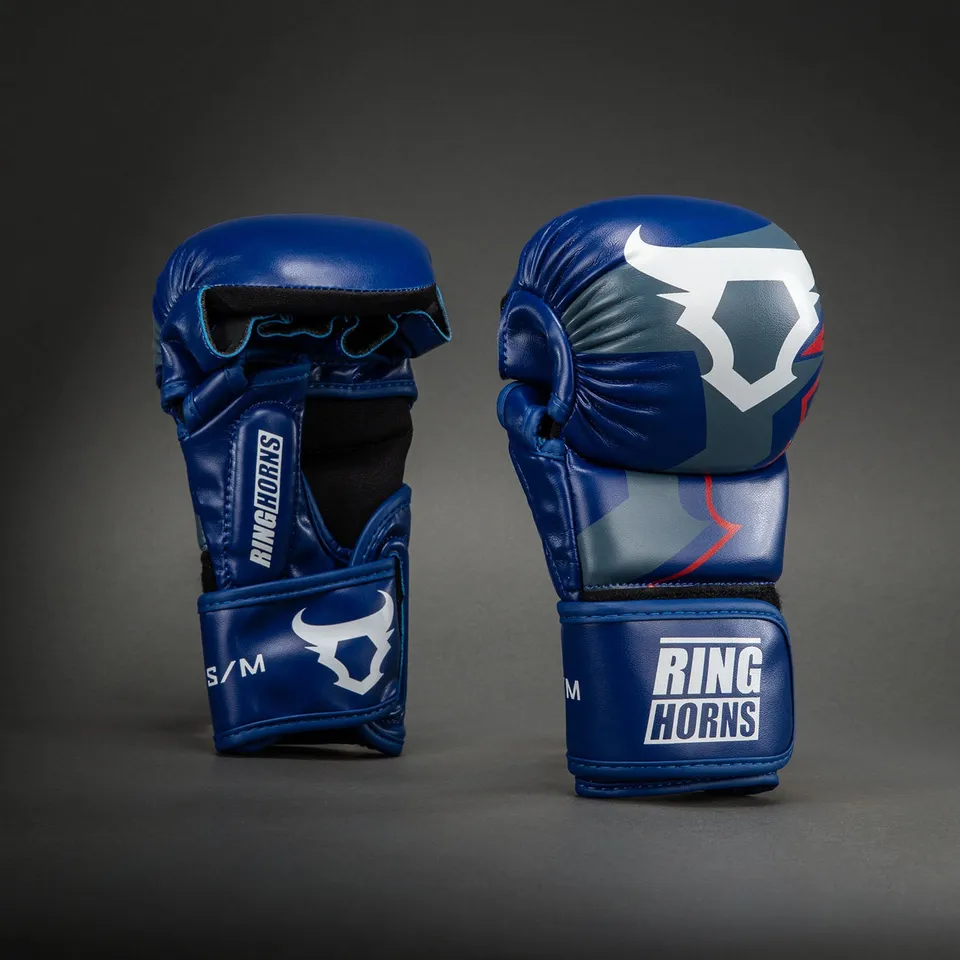 ringhorns-charger-by-venum-mma-sparringhandschuhe-marineblau-rot image 1