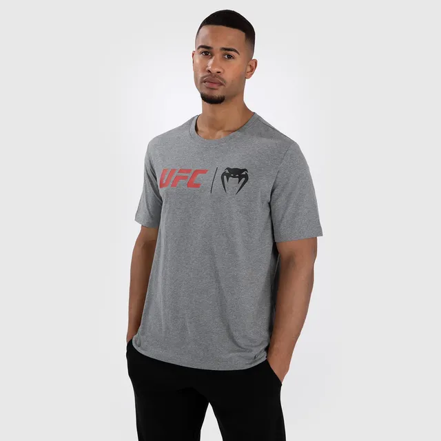 ufc-venum-classic-t-shirt-herren-grau-rot image 1