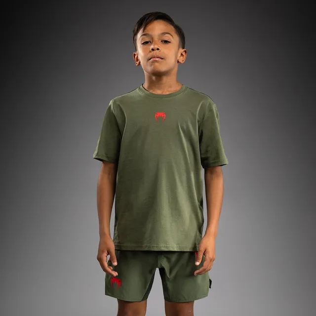 venum-contender-kinder-t-shirt-armeegr-n-orange image 1