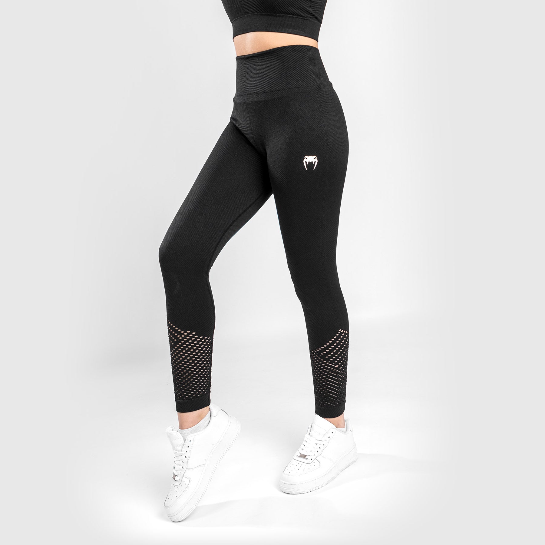 venum-sparring-seamless-leggings-damen-schwarz image 1