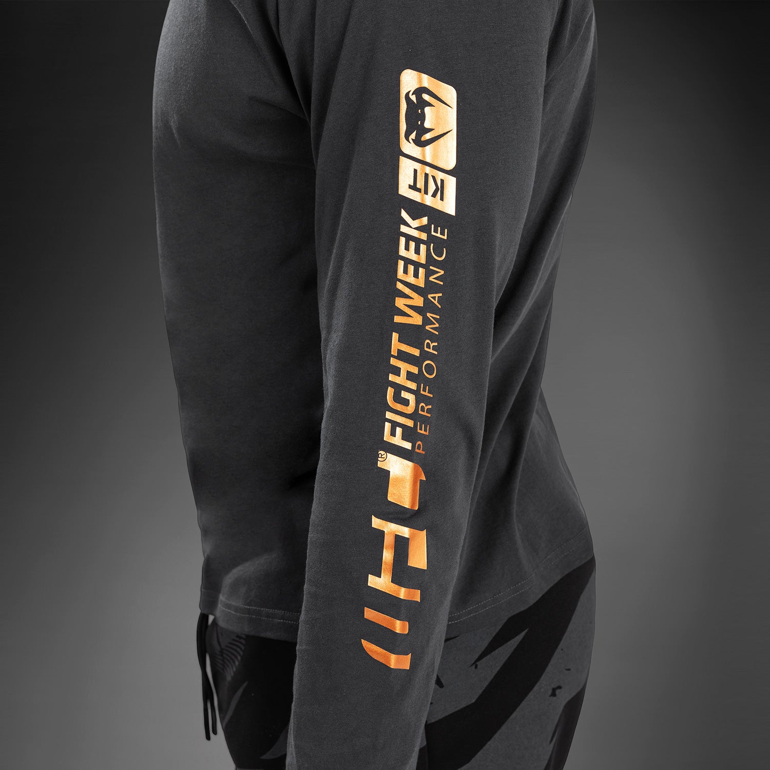 ufc-adrenaline-by-venum-fight-week-langarm-t-shirt-herren-charcoal-grey image 5