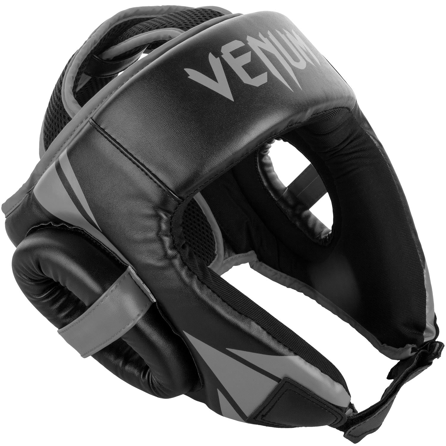 venum-challenger-open-face-kopfschutz-schwarz-grau image 1