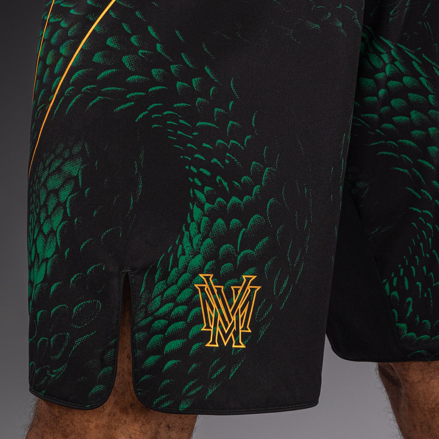 venum-matupa-fightshorts-herren-schwarz-gr-n-gold image 4